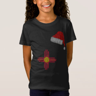 New Mexico Christmas Santa Hat T-Shirt