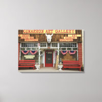 New Mexico, Cimarron. Cimarron art gallery, New