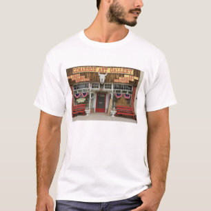 New Mexico, Cimarron. Cimarron art gallery, New T-Shirt