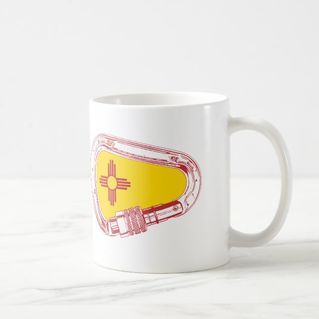 New Mexico Climbing Carabiner Coffee Mug (Right)