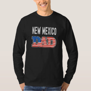 New Mexico Dad USA States Mens New Mexico State Fl T-Shirt