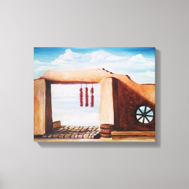 New Mexico Doorway Canvas Print (Front)