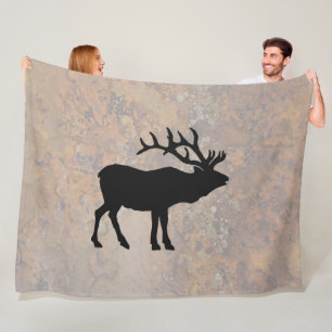 New Mexico Elk Fleece Blanket