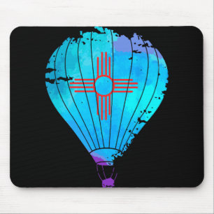 New Mexico Festival Hot Air Balloon Zia Gift  Mouse Pad