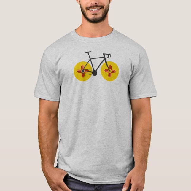 New Mexico Flag Cycling T-Shirt (Front)