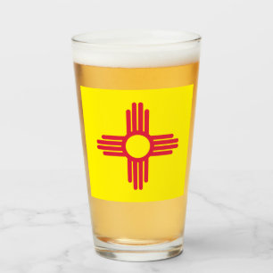 New Mexico flag  Glass