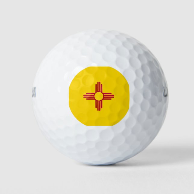 New Mexico Flag Golf Balls (Front)