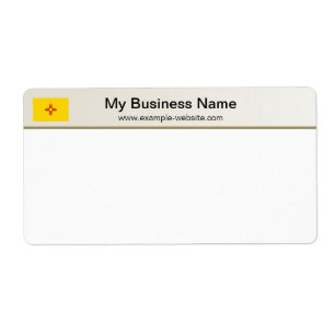 New Mexico Flag Header Shipping Label