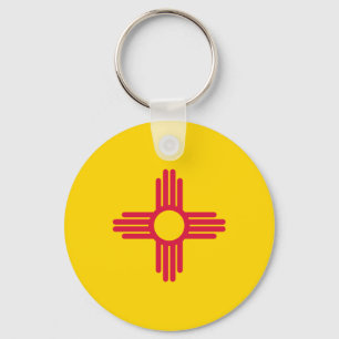 New Mexico Flag Key Ring