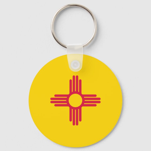 New Mexico Flag Key Ring (Front)