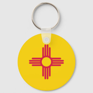 New Mexico Flag Key Ring