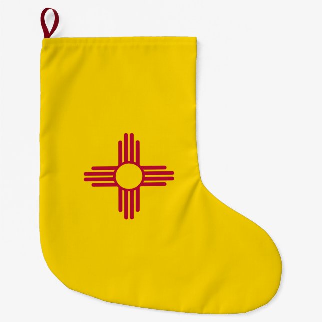 New Mexico Flag Large Christmas Stocking (Front)