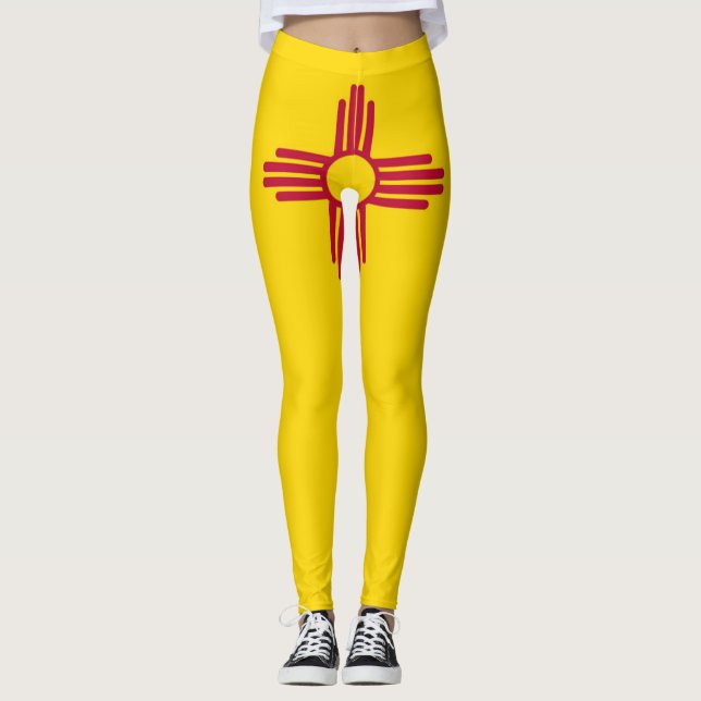 New Mexico flag Leggings (Front)