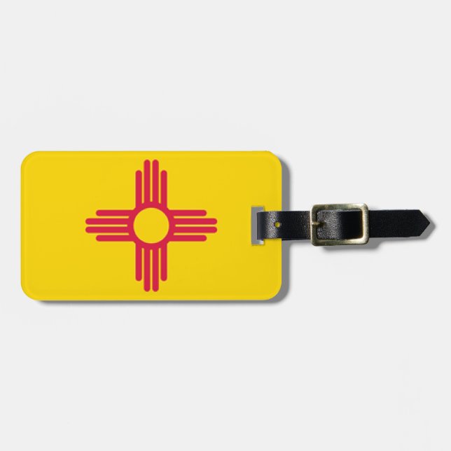 New Mexico Flag Luggage Tag (Front Horizontal)