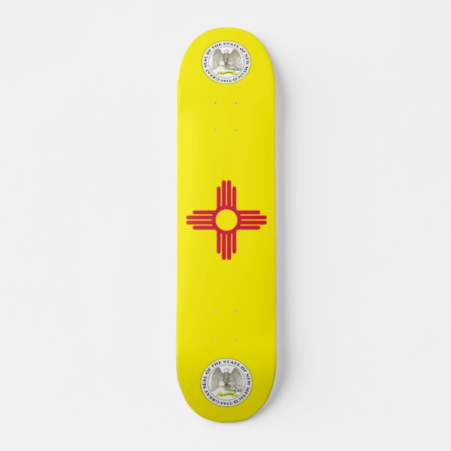 New Mexico flag Skateboard (Front)