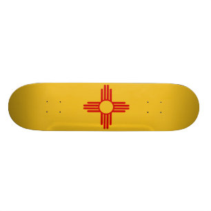 New Mexico Flag Skateboard