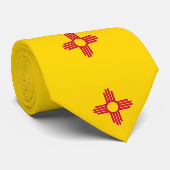 New Mexico Flag Tie (Rolled)
