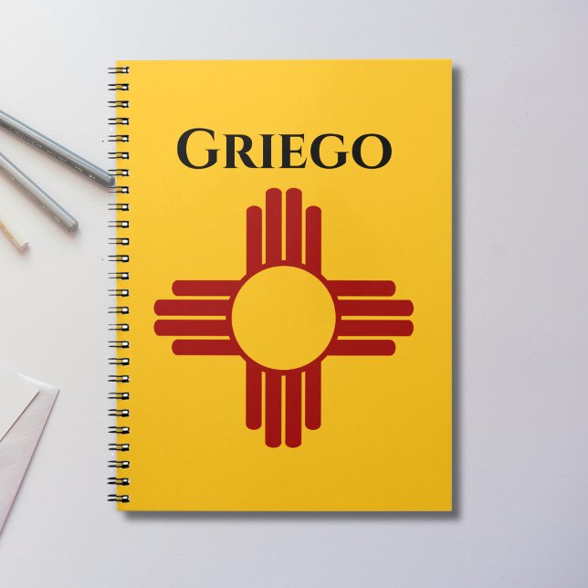 New Mexico flag with Zia symbol Notebook (Creator Uploaded)