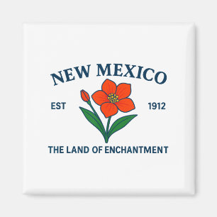 New Mexico Flower Magnet