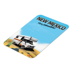 New Mexico "For Adventure" Travel poster Magnet