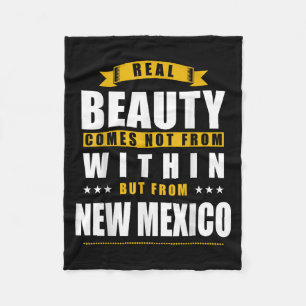 New Mexico - Funny D City Gift  Fleece Blanket