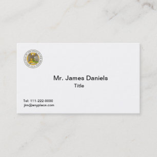 New Mexico Great Seal Business Card Template