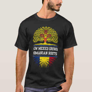 New Mexico Grown With Romanian Roots Romania T-Shirt