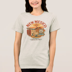 New Mexico Historic Route 66 Vintage Tri-Blend Shirt