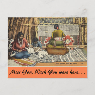 New Mexico, How Rugs are made. Postcard