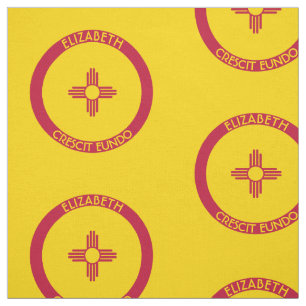 New Mexico Land Of Enchantment Personalised Flag Fabric