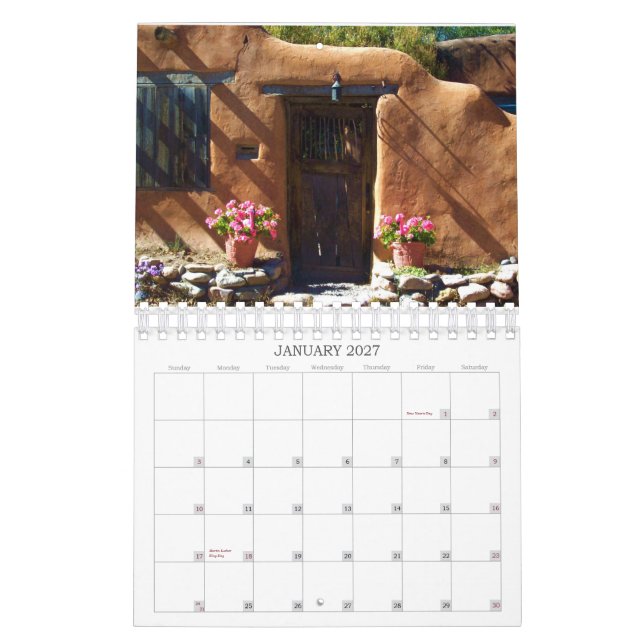 New Mexico Landscape Calendar (Jan 2027)