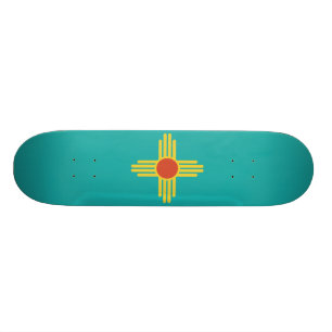 New Mexico License Plate Skateboard