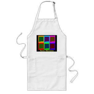 New Mexico Map Long Apron