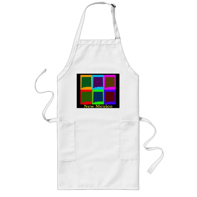 New Mexico Map Long Apron (Front)