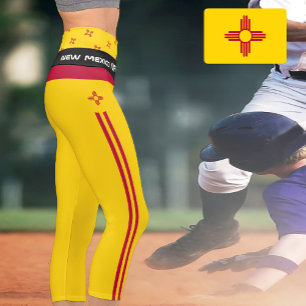 New Mexico & Mexican Flag fashion, Fitness, Sports Capri Leggings