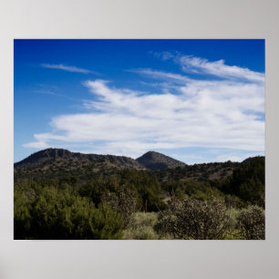 New Mexico Mountain Landscape Color 16x20 Poster