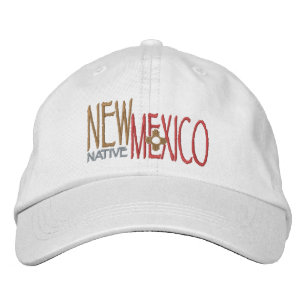 New Mexico Native Embroidered Hat