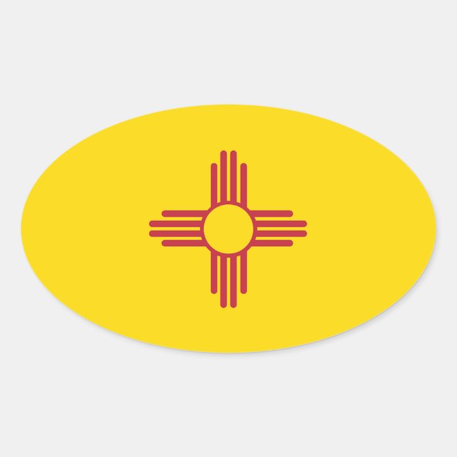 NEW MEXICO OVAL STICKER (Front)