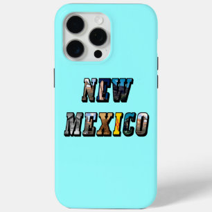New Mexico Picture Text iPhone 15 Pro Max Case