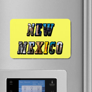 New Mexico Picture Text Magnet