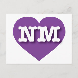 New Mexico Purple Heart - I love NM Postcard