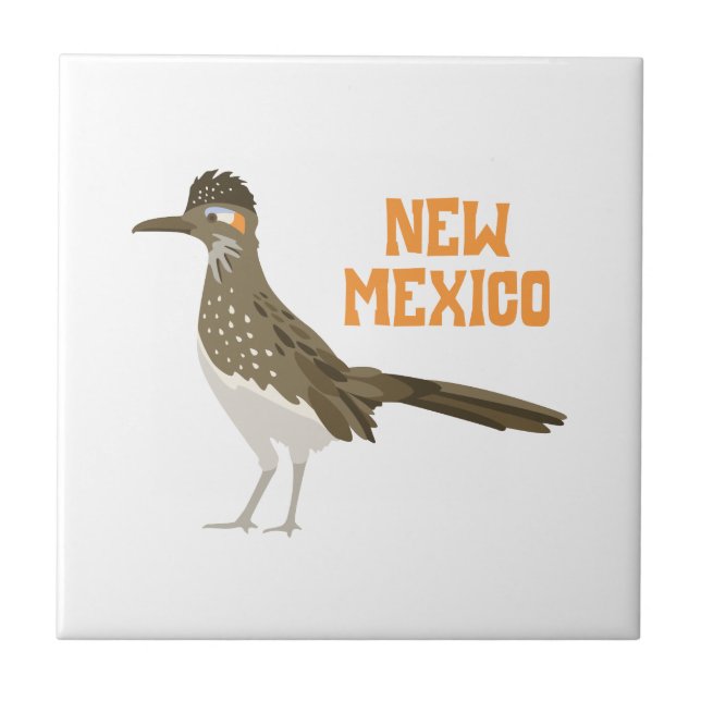 New Mexico Roadrunner Tile (Front)