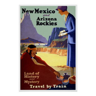 New Mexico Rocks History Mystery Train Ride Await Poster