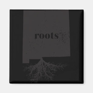 New Mexico Roots State Map Shirt Home Love Pride G Magnet