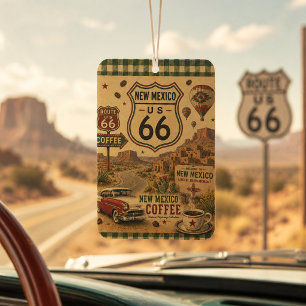 New Mexico Route 66 Desert Road Refresh Car Air Freshener