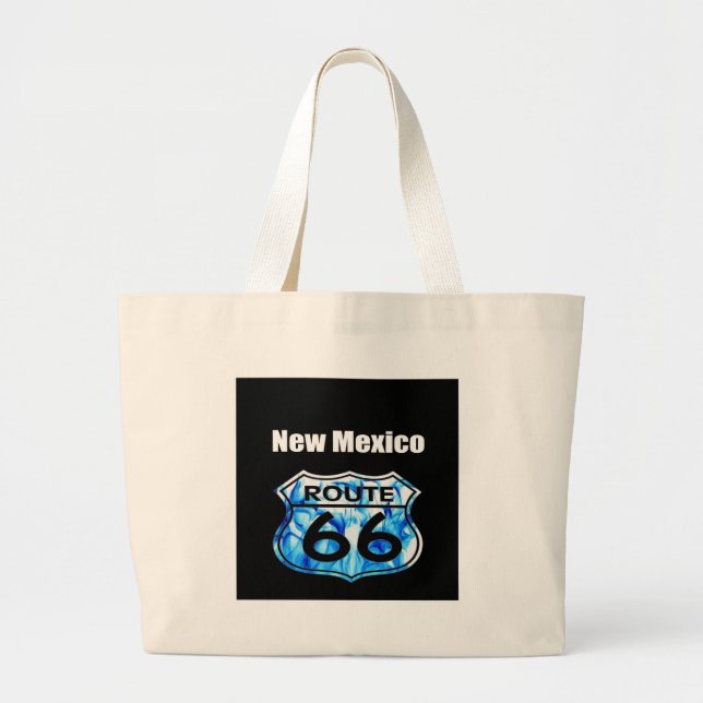 new mexico route 66 large tote bag (Front)
