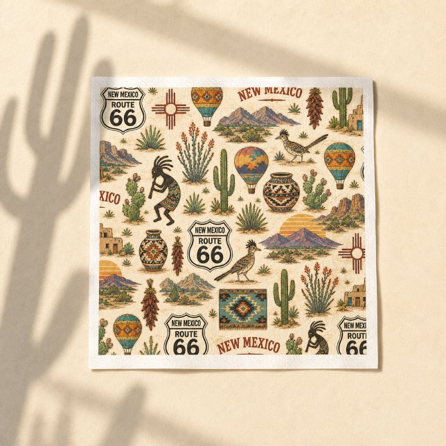 New Mexico Route 66 Table Fiesta Napkin (Creator Uploaded)