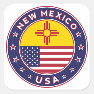New Mexico Square Sticker