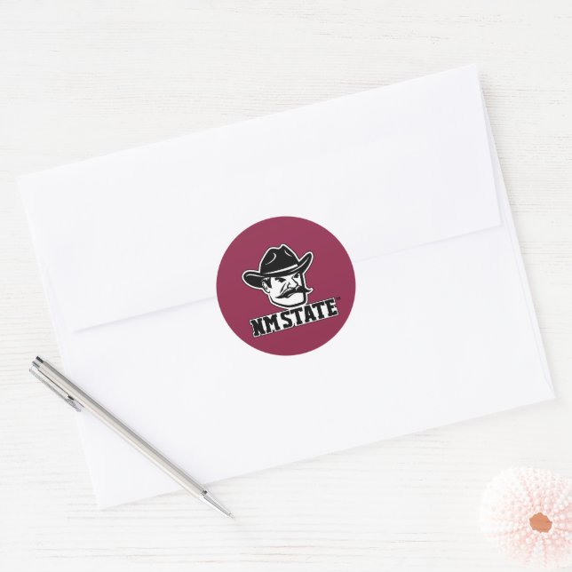 New Mexico State Aggies Classic Round Sticker (Envelope)