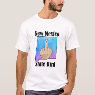 New Mexico state bird t-shirt middle finger colour